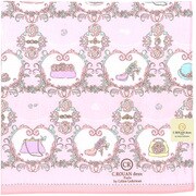婦人プリントハンカチ ピンク CRL-5507