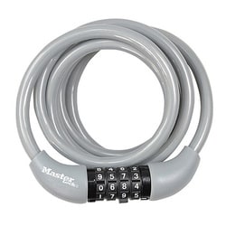 ワイヤーロック ダイヤル式 ケーブルロック 8221 シルバー