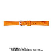 BK017O-E [時計バンド カーフ 型押し 管幅9ミリ 美錠幅8ミリ オレンジ]
