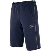 32JD612684 [メンズ BS ウォームアップハーフパンツ ディープネイビー×ライムグリーン 2XL]