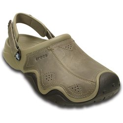 ヨドバシ.com - crocs クロックス Swiftwater Leather Clog Kha