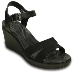 crocs leigh ii ankle strap wedge