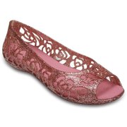 Crocs Isabella Glitter Flat GS Blsm J3 [パンプス キッズ クロックス イザベラ グリッター フラット GS J3 (21.0cm)]