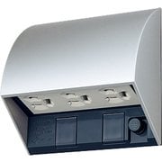 WK4603S [スマート接地防水トリプルコンセント 抜け止め式・アースターミナル式 露出・埋込両用 ホワイトシルバー]