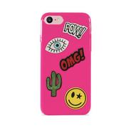 IPC747PM1PNK PURO TPU Cover Patch Mania PINK [PURO Patch Mania iPhone 7用 TPUケース ピンク]