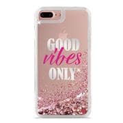 IPC755AQUA1PNK Puro Cover Aqua Good Vibes Only Pink [PURO AQUAシリーズ ラメ入りTPUケース iPhone 6 Plus/iPhone 6s Plus/iPhone 7 Plus対応 ピンク]