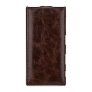 CBR-SYG8231AAEACB [BONRONI Premium Leather Case for Xperia XZs Flip 濃茶]