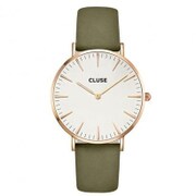 並行輸入品 ラ・ボエーム クオーツ ローズゴールド オリーブグリーン CL18023