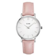 並行輸入品 MINUIT クオーツ シルバー ホワイト/ピンク CL30005