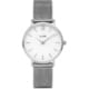 並行輸入品 MINUIT クオーツ メッシュ シルバー/ホワイト CL30009