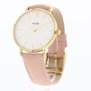 並行輸入品 MINUIT クオーツ ゴールド ホワイト/ピンク CL30020
