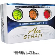 エアストレートマットカラーボール ASBA-7759 アソート(イエロー・オレンジ・レッド) [ゴルフボール 6球入り]