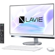 LAVIE Desk All-in-one DA770/HAシリーズ/23.8型ワイド/Core i7-7500U(2.7GHz)/メモリ 8GB/HDD 3TB/ブルーレイドライブ/Windows 10 Home 64ビット(Creators Update適用済み)/office H&B Premium プラス Office 365 サービス/ホワイト PC-DA770HAW