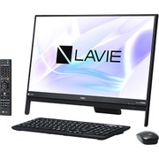 LAVIE Desk All-in-one DA570/HAB/23.8型ワイド/Core i5-7200U(2.5GHz)/メモリ 4GB/HDD 3TB/ブルーレイドライブ/Windows 10 Home 64ビット(Creators Update適用済み)/office H&B Premium プラス Office 365 サービス/ブラック PC-DA570HAB