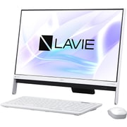 LAVIE Desk All-in-one DA350/HAW/23.8型ワイド/Celeron-3865U(1.8GHz)/メモリ 4GB/HDD 1TB/DVDスーパーマルチ/Windows 10 Home 64ビット(Creators Update適用済み)/office Personal Premium プラス Office 365 サービス/ホワイト PC-DA350HAW