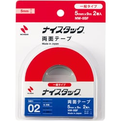 両面テープ ナイスタック 一般タイプ 5mm×9m 小巻 2巻入 NW-5SF