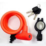 ワイヤーロック SOREN KOIL SILICON CABLE LOCK RED UL-S5TXL-03
