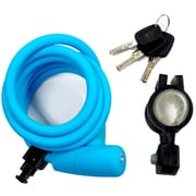 ワイヤーロック SOREN KOIL SILICON CABLE LOCK LITE BLUE UL-S5TXL-04