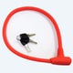 ワイヤーロック KOKOMO SILICON CABLE LOCK RED UL-S5T-03