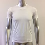 シルキーストレッチ半袖メッシュTシャツ LLサイズ 白 100-140