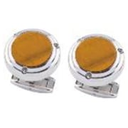 ES-004-C2 [GENUINE PRECIOUS STONE CUFFLINKS]