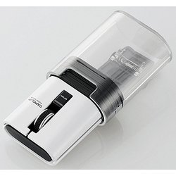 IRマウス キャップクリップ 静音ボタン リチウムイオン電池 Bluetooth 3ボタン ホワイト M-CC2BRSWH