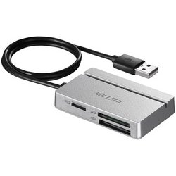 USB2.0 マルチカードリーダー シルバー BSCR100U2SV