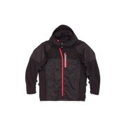 レディースHV-メッシュパーカー OPVA1702SLBRL OP M/C BK/RD LD/L