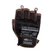 INDUSTRIES メッシュレザー半指グローブ ALVG1713SBKSM BK SM