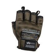 INDUSTRIES メッシュレザー半指グローブ ALVG1713SKHSM KH SM