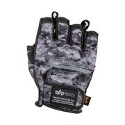 INDUSTRIES メッシュレザー半指グローブ ALVG1713SGMSM GM SM