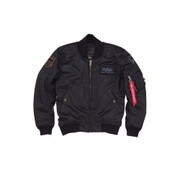 レディース MA-1メッシュM/Cジャケット ALVA1711SLBKM BK LD/M