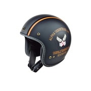 ジェットヘルメット ALVH-1421BGO-F COBRAII BK/GM/OR-F