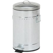 スチール ラウンドペダルペール 12L ガルバナイズ 34741