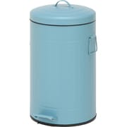 スチール ラウンドペダルペール 12L スモークブルー 34743
