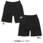 無地スウェットシリーズ 裏毛素材 ハーフパンツ 150cm 黒 13200
