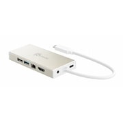 パワーデリバリー USB 3.1 TypeC VGA HDMI ギガビットイーサネット 2ポートハブ フルファンクションミニドック JCD376
