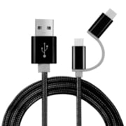 56K Type-C Micro 2 in 1 ケーブル 0.25m ブラック APX-CMBK