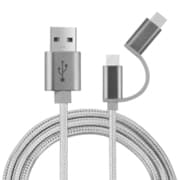 56K Type-C Micro 2 in 1 ケーブル 0.25m ホワイト APX-CMWH