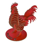 Rooster118_red [d-torso（ディートルソ） ダンボールクラフト 酉段 レッド]