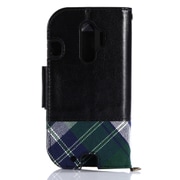 チェックレザーフリップケース らくらくスマートフォン 4 GR