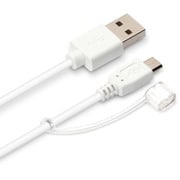 iQOS用 microUSBコネクタ ケーブル長1.2m ホワイト PG-IQMC12M2WH