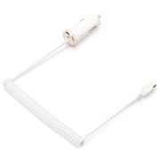 iQOS用 microUSBコネクタ搭載車載用充電器1.5m ホワイト PG-IQDC20A6WH