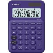 カラフル電卓 ミニジャストタイプ 12桁表示 パープル MW-C20C-PL-N