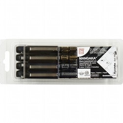 コミックペン CNM/8VBK ZIG CARTOONIST MANGAKA ブラック8本セット