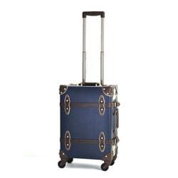 スーツケース ユーラシアトランク Sサイズ 旅行日数目安：1～2泊 26L 機内持ち込み可 ネイビー/ブラウン EUR3054-44