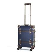 スーツケース ユーラシアトランク Sサイズ 旅行日数目安:1~2泊 26L 機内持ち込み可 ネイビー/ブラウン EUR3054-44