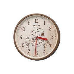 ヨドバシ Com リズム時計 Rhythm Watch 8mga40 M06 クオーツ掛け時計 スヌーピーm40 茶メタリック色 薄茶 通販 全品無料配達