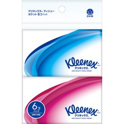 クリネックス ポケットティシュー 6個パック