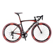 ロードバイク 700c レッド SAVANE Carbon ROAD 700c SORA 18S RE/GY 500